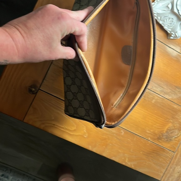 Gently used over size larger hand clutch. One zipper inside. No tips no stains. - Picture 3 of 4